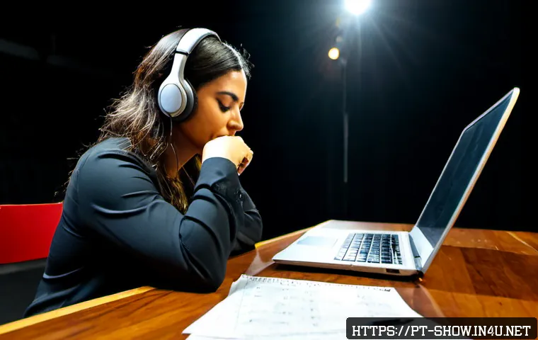 Home 17 공연기획사의 직무 스트레스 관리법 - Photorealistic Brazilian event producer in her early 30s taking a calm stress-management break backs...